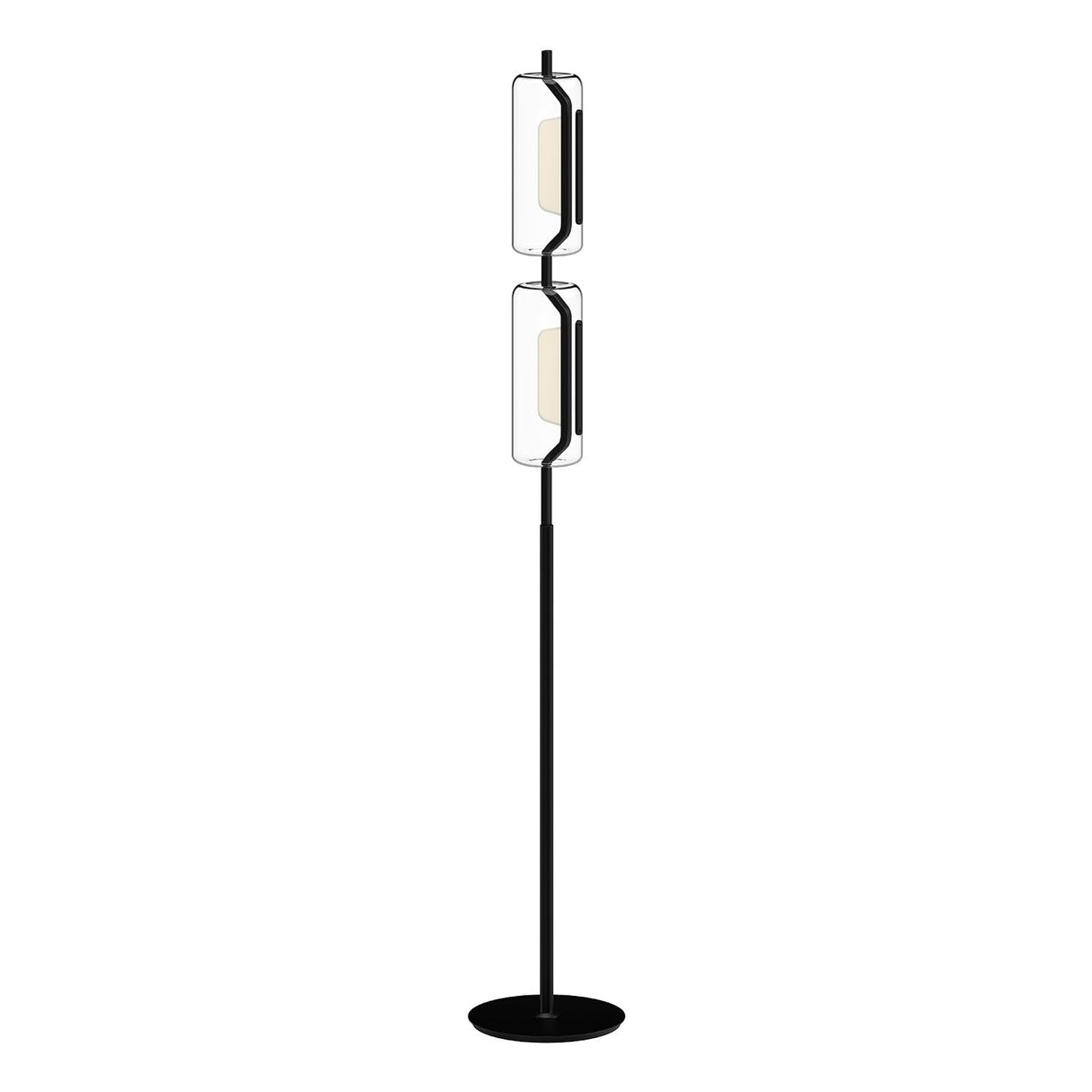 Kuzco FL28563-BK HILO 63" FLOOR LAMP TEXTURED BLACK 120V TOUCH DIMMER LED 3000K 90CRI 17W