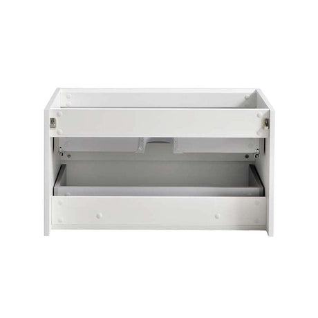 Fresca FCB9032WH Fresca Tuscany 32" Glossy White Wall Hung Modern Bathroom Cabinet