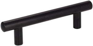 Jeffrey Alexander 146MB 96 mm Center-to-Center Matte Black Key West Cabinet Bar Pull