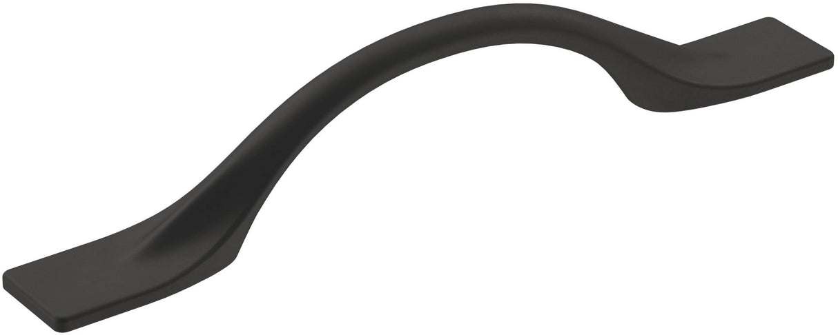 Amerock Cabinet Pull Matte Black 3-3/4 inch (96 mm) Center-to-Center Uprise 1 Pack Drawer Pull Cabinet Handle Cabinet Hardware