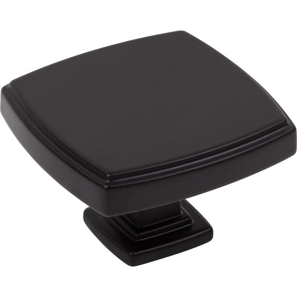 Jeffrey Alexander 141L-MB 1-3/4" Overall Length Matte Black Square Renzo Cabinet Knob