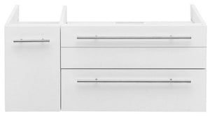 Fresca FCB6136RBL-VSL-R Fresca Lucera 36" Royal Blue Wall Hung Vessel Sink Modern Bathroom Cabinet - Right Version