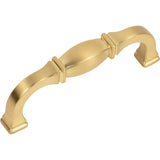 Jeffrey Alexander 278-96BG 96 mm Center-to-Center Brushed Gold Audrey Cabinet Pull