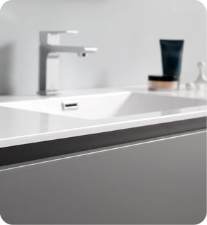 Fresca FCB9348GR Fresca Lazzaro 48" Gray Free Standing Modern Bathroom Cabinet