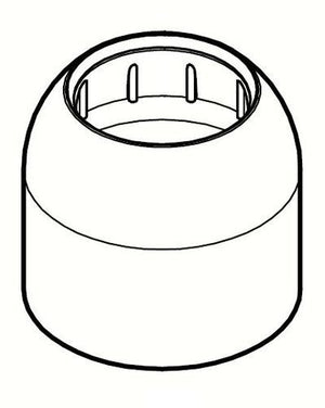 Pfister 941-067 Parisa 34 Series Dome Cap Sleeve, Polished Chrome 941-067A