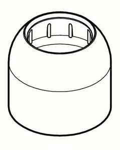 Pfister 941-067 Parisa 34 Series Dome Cap Sleeve, Polished Chrome 941-067A
