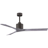 Matthews Fan NK-TB-BW-60 Nan 6-speed ceiling fan in Textured Bronze finish with 60” solid barn wood tone wood blades