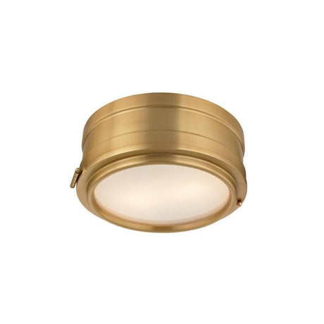 Hudson Valley Lighting 2311-AGB Rye - Two Light Flush Mount - 11 Inches Wide by 4.75 Inches High, Finish Color: Aged Brass