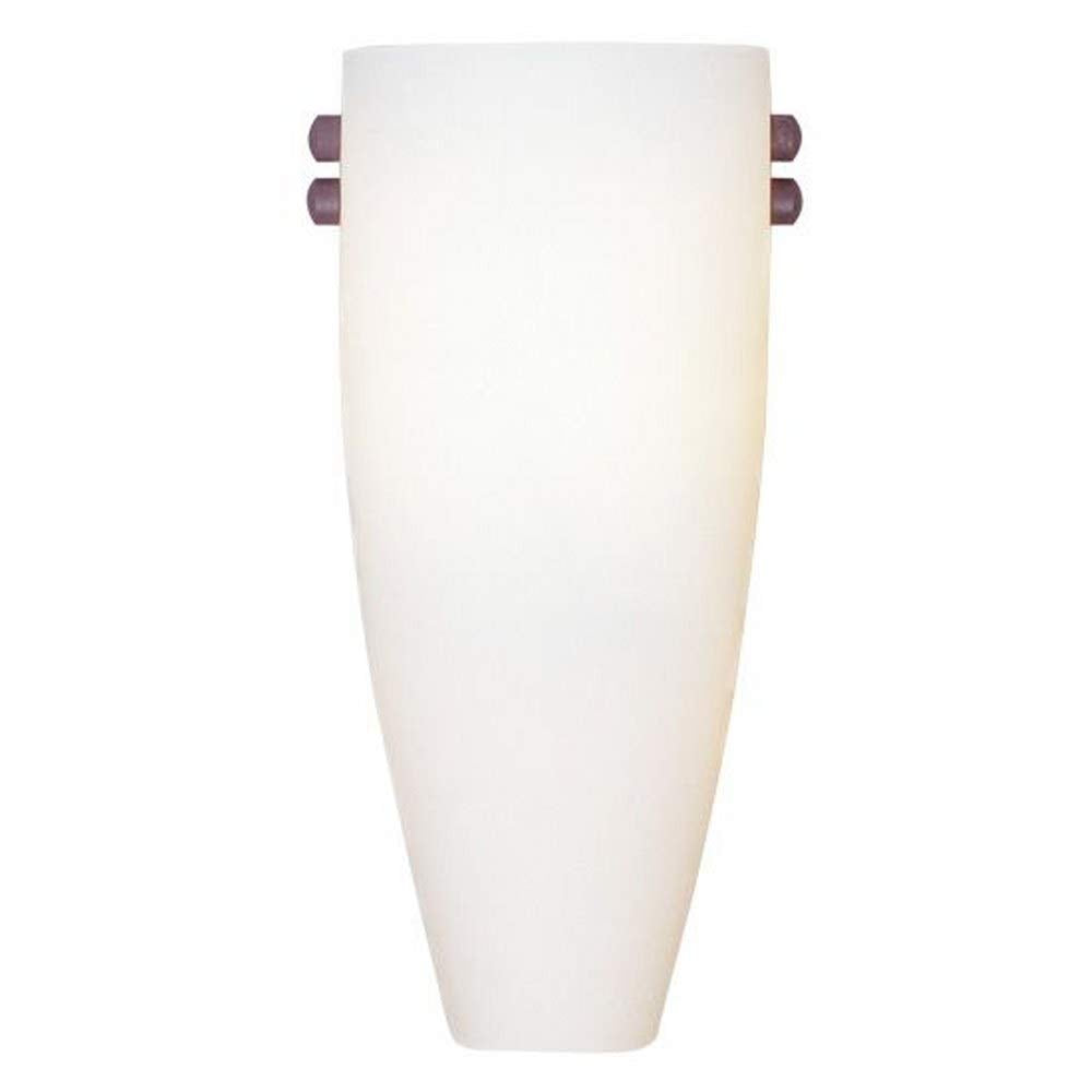 Livex Lighting 4480-99 Coronado 1 Light ADA Wall Sconce with Vintage Scavo Glass with AB, PB, BK, BN Glass Holders Included