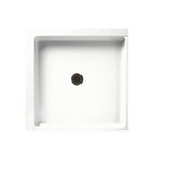Swanstone R-36DTF 36 x 36 Veritek Alcove Shower Pan with Center Drain in White FD03636MD.010
