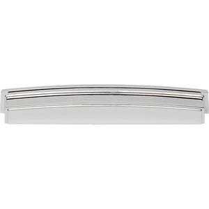Jeffrey Alexander 141-192PC 192 mm Center Polished Chrome Square-to-Center Square Renzo Cabinet Cup Pull