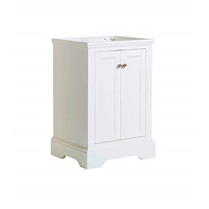 Fresca FCB2424WHM Fresca Windsor 24" Matte White Traditional Bathroom Cabinet