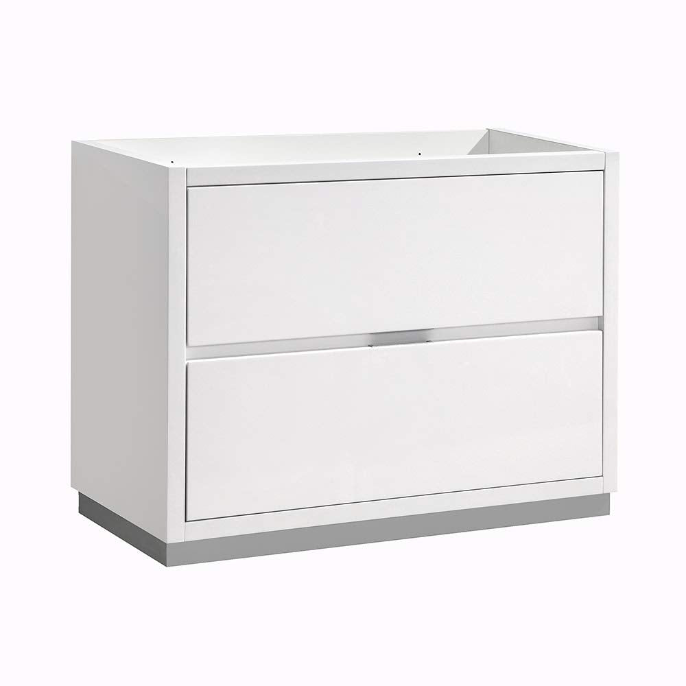 Fresca FCB8442WH Fresca Valencia 40" Glossy White Free Standing Modern Bathroom Cabinet