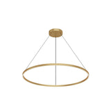 Kuzco PD87748-BG Cerchio 48" Pendant BG Aluminum Extrusion Up Down Duo Canopy 930 TRIAC 120 130W