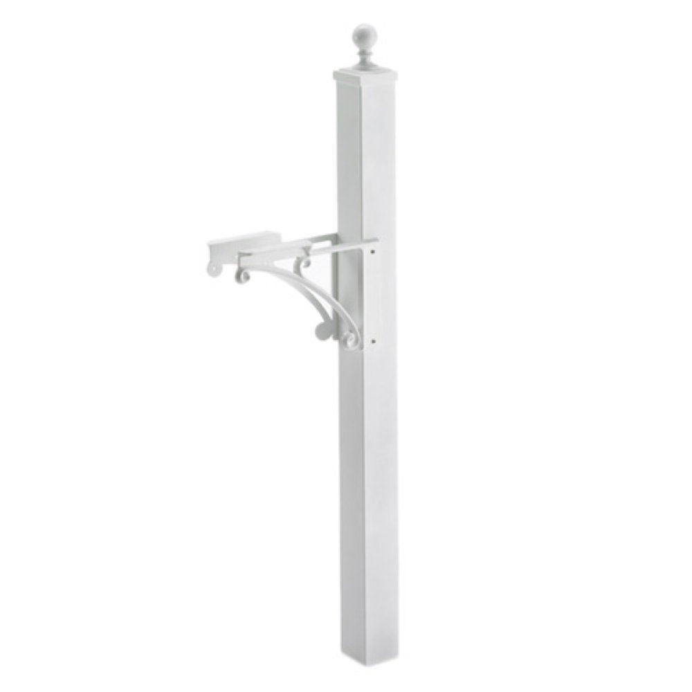 Whitehall 16035 - Extended Deluxe Capitol Post & Brackets -  White