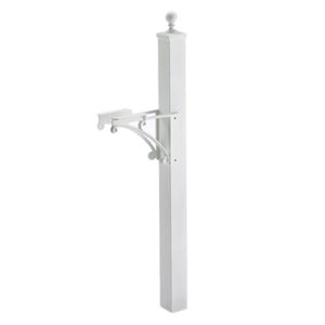 Whitehall 16035 - Extended Deluxe Capitol Post & Brackets -  White
