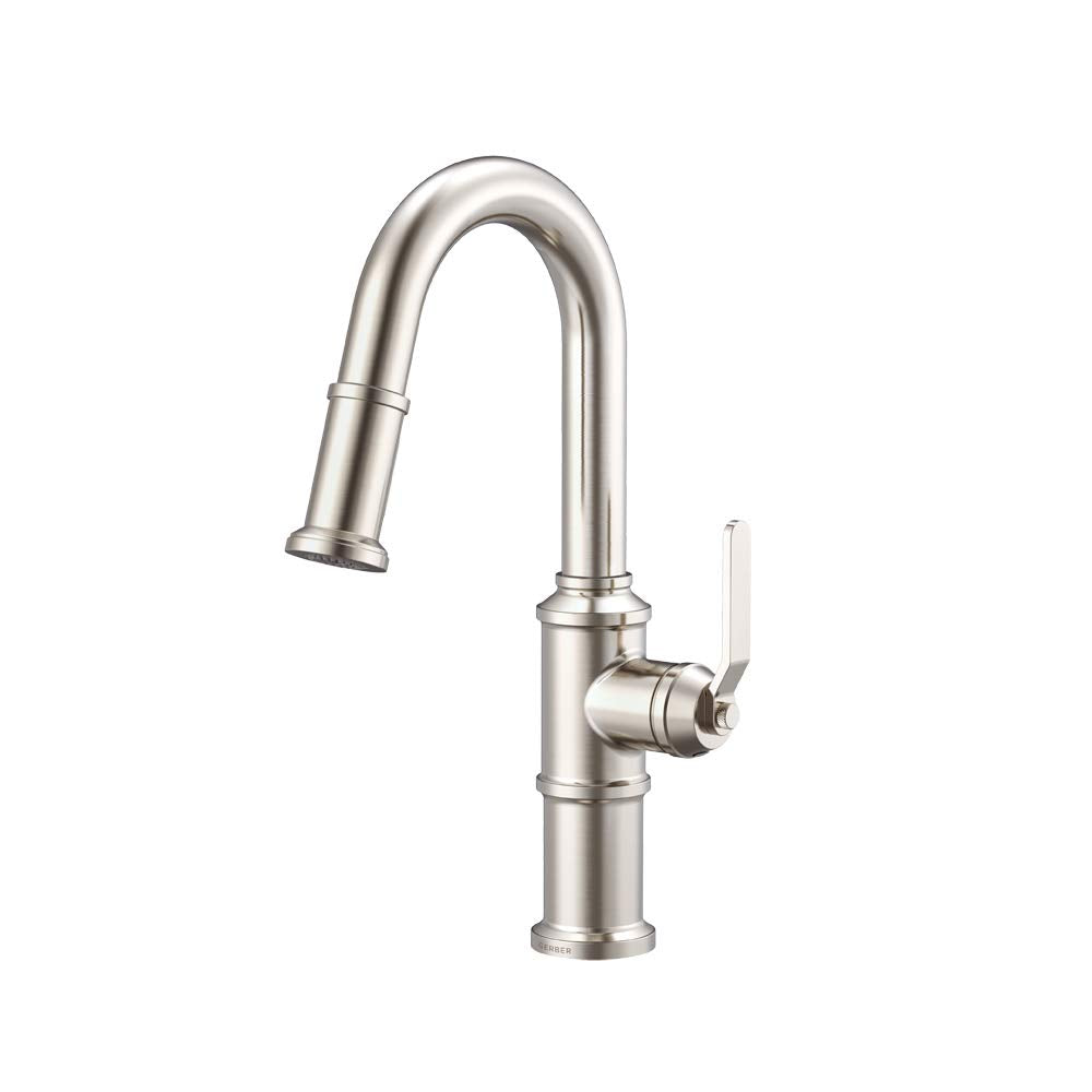 Gerber D150537SS Stainless Steel Kinzie Single Handle Pull-down Prep Faucet