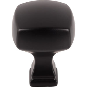 Jeffrey Alexander 278MB 1-1/8" Overall Length Matte Black Square Audrey Cabinet Knob