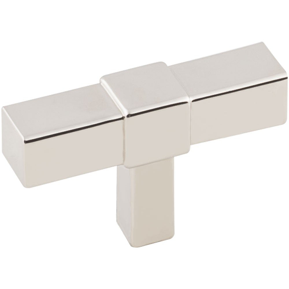 Jeffrey Alexander 293T-NI 2" Polished Nickel Zane Cabinet "T" Knob
