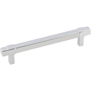 Jeffrey Alexander 293-128PC 128 mm Center-to-Center Polished Chrome Square Zane Cabinet Pull