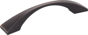 Elements 525-96DBAC 96 mm Center-to-Center Brushed Oil Rubbed Bronze Square Glendale Cabinet Pull