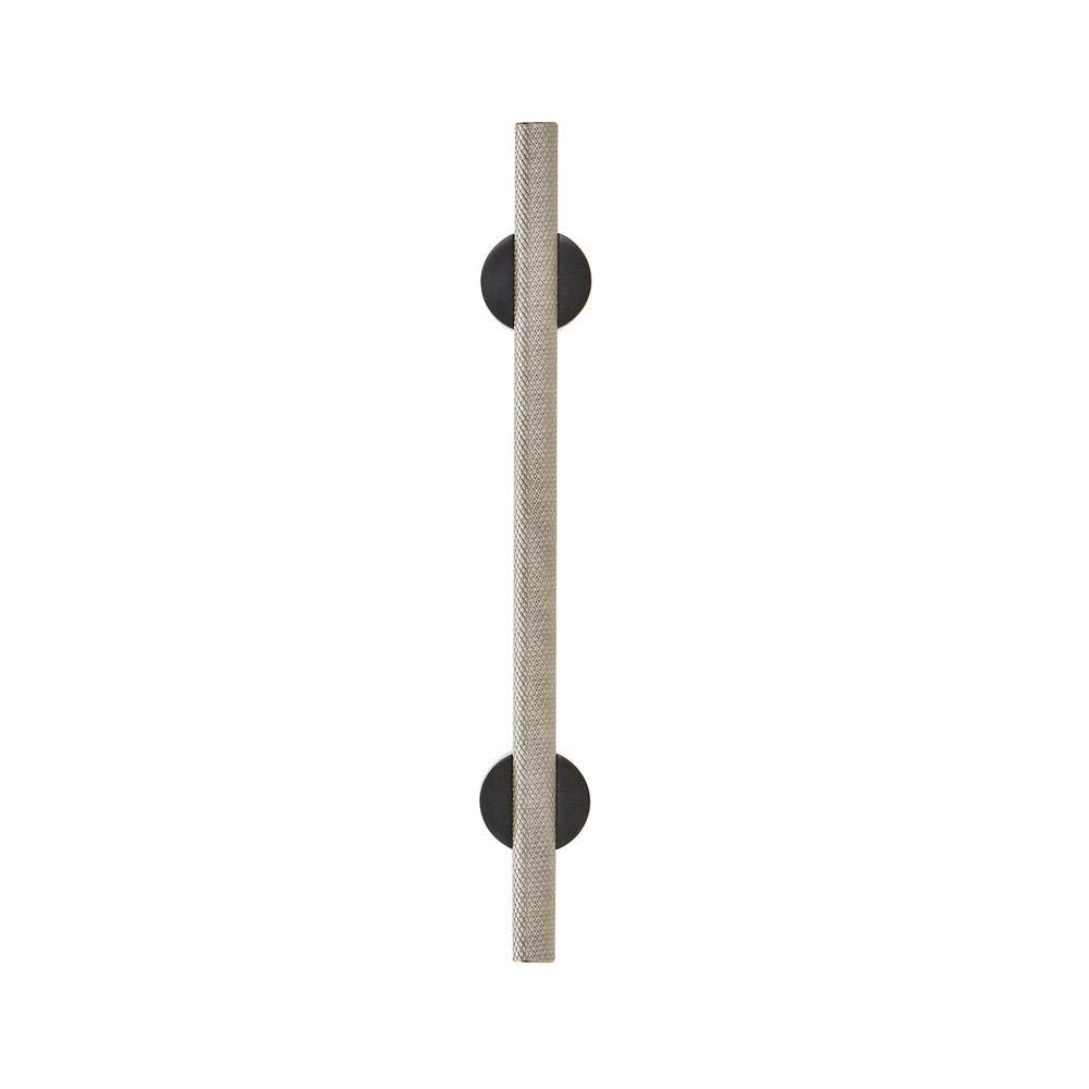 Amerock Cabinet Pull Matte Black/Silver Champagne 5-1/16 inch (128 mm) Center to Center Transcendent 1 Pack Drawer Pull Drawer Handle Cabinet Hardware
