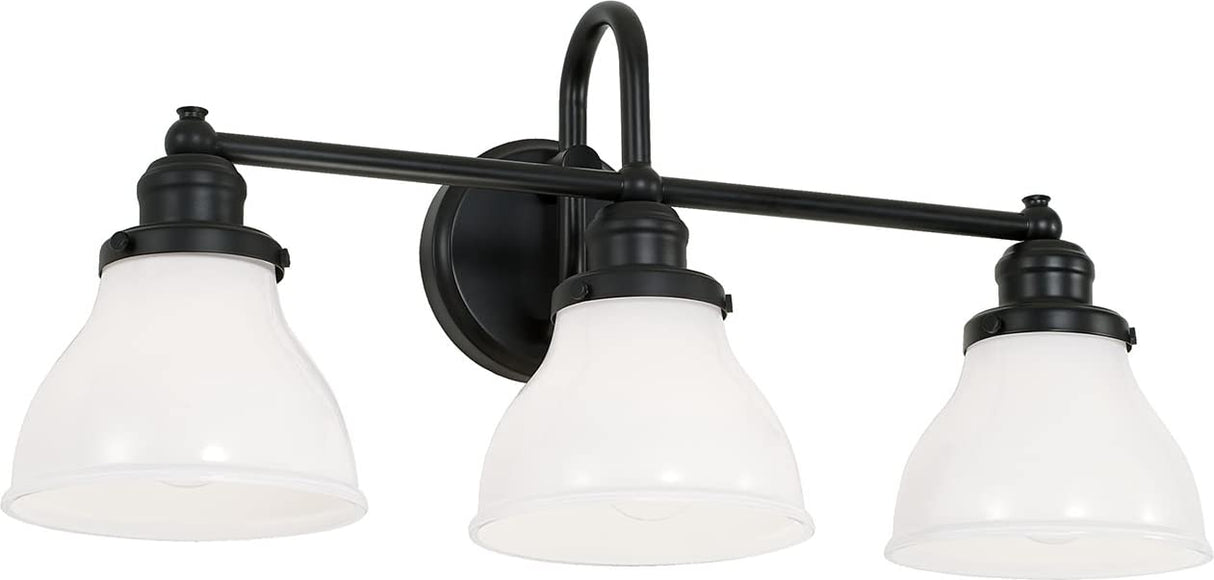 Capital Lighting 8303MB-128 Baxter 3 Light Vanity Matte Black