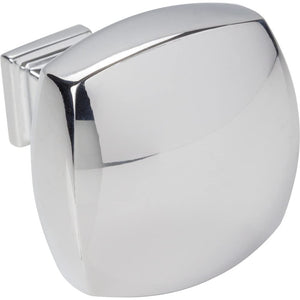 Jeffrey Alexander 278L-PC 1-3/8" Overall Length Polished Chrome Square Audrey Cabinet Knob
