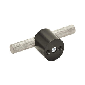 Amerock Cabinet Pull Matte Black/Silver Champagne 5/8 inch (16 mm) Center to Center Transcendent 1 Pack Drawer Pull Drawer Handle Cabinet Hardware