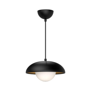 Alora PD522011MBOP RUBIO 11" PD MATTE BLACK OPAL GLASS CORD 72 1X60W E26