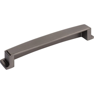 Jeffrey Alexander 141-160BNBDL 160 mm Center Brushed Pewter Square-to-Center Square Renzo Cabinet Cup Pull