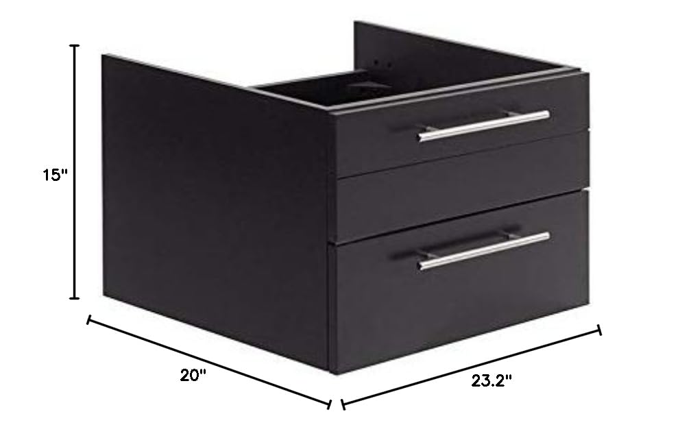 Fresca FCB6124ES-UNS Fresca Lucera 24" Espresso Wall Hung Undermount Sink Modern Bathroom Cabinet