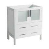 Fresca FCB6230WH Fresca Torino 30" White Modern Bathroom Cabinet