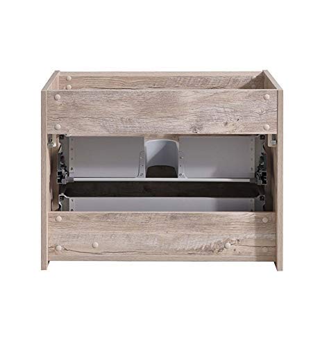 Fresca FCB9230RNW Fresca Catania 30" Rustic Natural Wood Wall Hung Modern Bathroom Cabinet