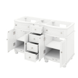 Jeffrey Alexander VN2COM-60-WA-NT 60" Walnut Compton Vanity, double bowl