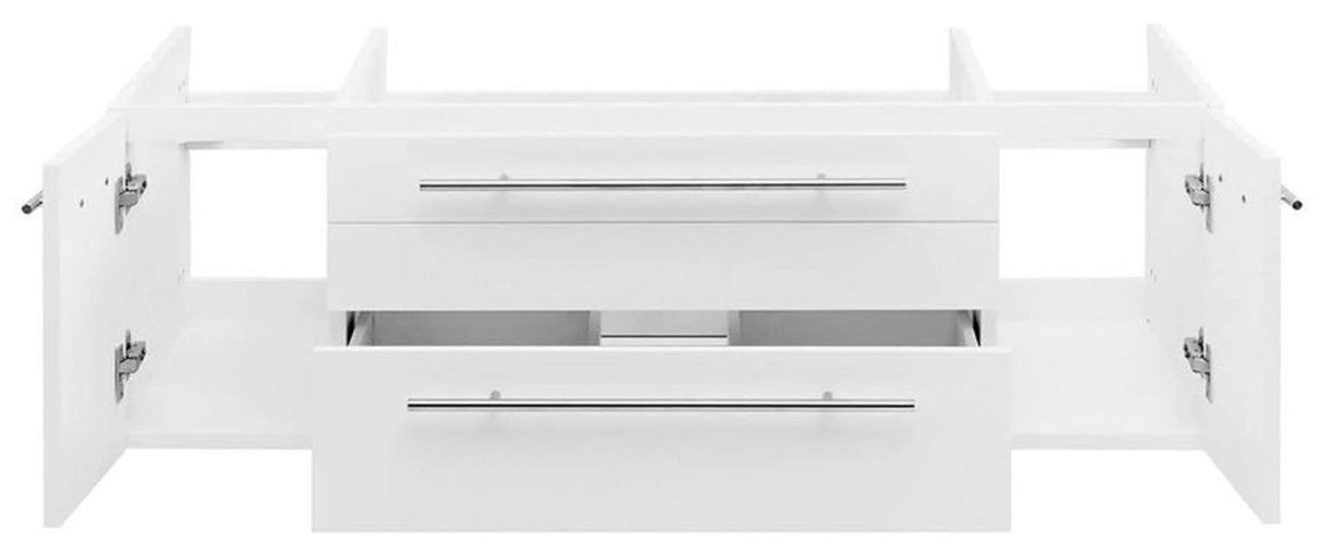 Fresca FCB6148RBL-VSL Fresca Lucera 48" Royal Blue Wall Hung Vessel Sink Modern Bathroom Cabinet