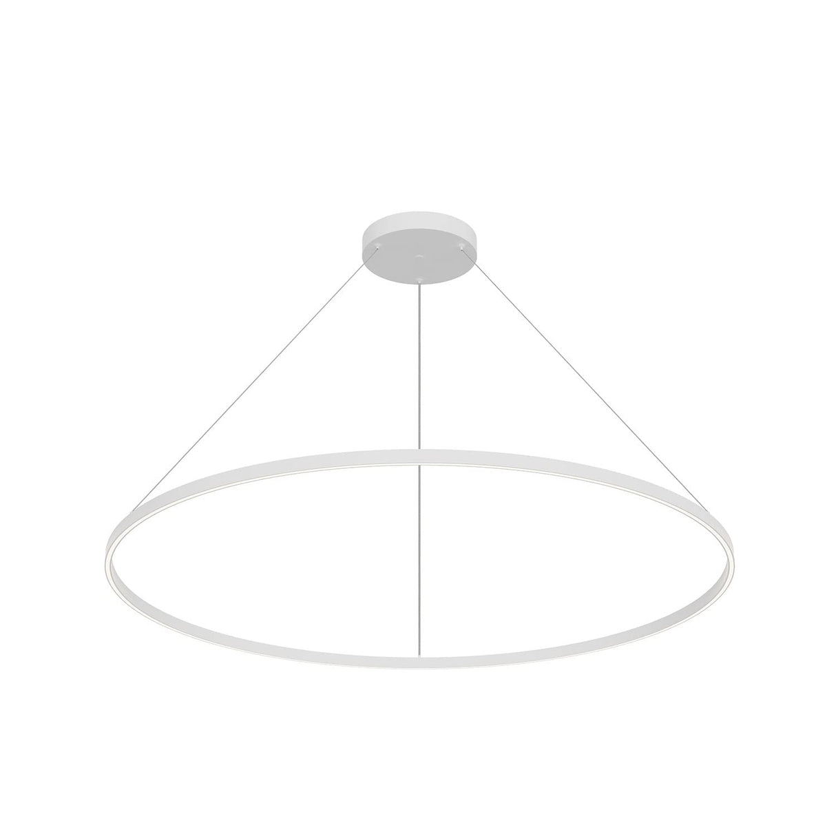 Kuzco PD87160-WH CERCHIO 60" PENDANT WH TEXTURED DOWN ONLY DUO CANOPY 930 TRIAC 120 128W