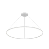 Kuzco PD87160-WH CERCHIO 60" PENDANT WH TEXTURED DOWN ONLY DUO CANOPY 930 TRIAC 120 128W