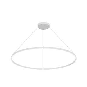 Kuzco PD87160-WH CERCHIO 60" PENDANT WH TEXTURED DOWN ONLY DUO CANOPY 930 TRIAC 120 128W