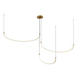 Kuzco MP89390-BG TALIS 90" MP BRUSHED GOLD  78W LED 90 3000K DC LED