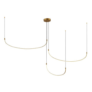 Kuzco MP89390-BG TALIS 90" MP BRUSHED GOLD  78W LED 90 3000K DC LED