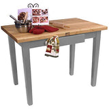 John Boos C4824-D-SG Classic Country Worktable, 48" W x 24" D 35" H, with Drawer, Slate Gray