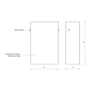 Kuzco WS3309 HUDSON 9" WS Brushed Nickel & Chrome Decorative Nut 120V ELV LED 3000K 90CRI 11W