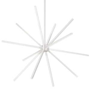 Kuzco CH14232-WH SIRIUS MINOR 32" CH White 120V TRIAC/ELV LED 3000K 90CRI 65W