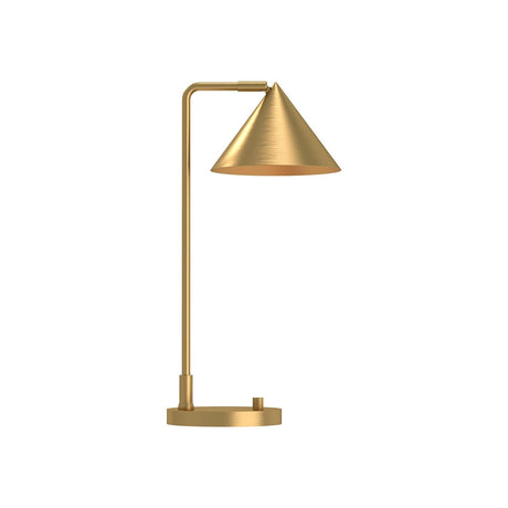 Alora TL485020BG REMY 20" TABLE LAMP BRUSHED GOLD 72" WIRE ROTARY DIMMER E26 60W