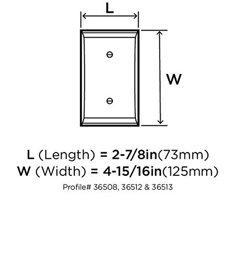 Amerock Wall Plate Black Bronze Duplex Outlet Cover Candler 1 Pack Electrical Outlet Cover