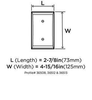 Amerock Wall Plate Black Bronze Duplex Outlet Cover Candler 1 Pack Electrical Outlet Cover