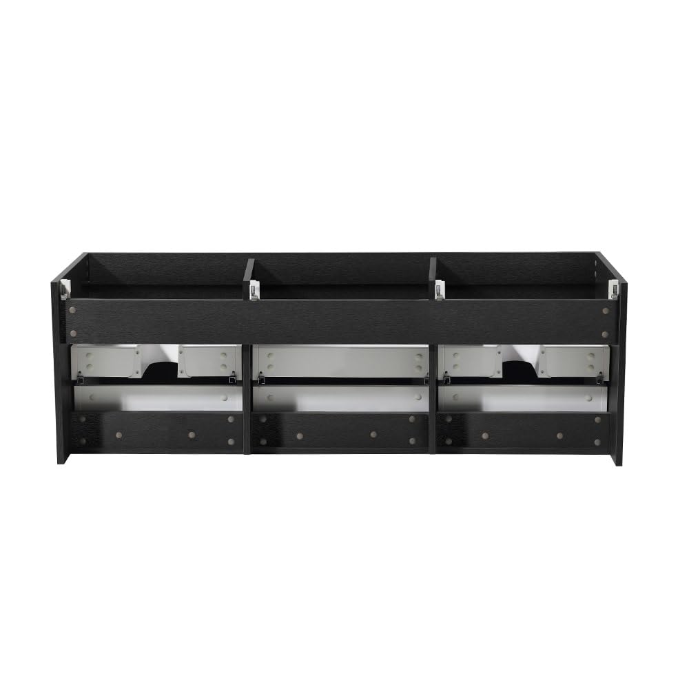 Fresca FCB8041TK Fresca Mezzo 60" Teak Wall Hung Single Sink Modern Bathroom Cabinet