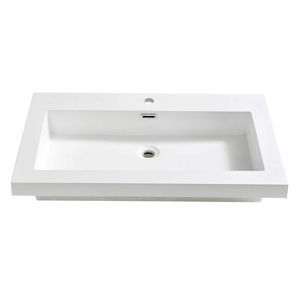 Fresca FVS8080WH Fresca Medio 32" White Integrated Sink / Countertop