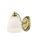 Livex Lighting 13671-02 Somerville 1 Light Wall Sconce, Polished Brass